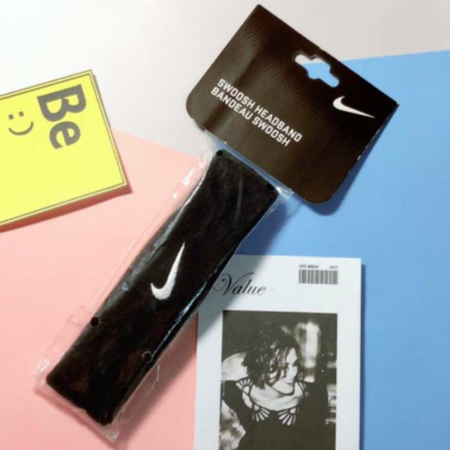 Nike黑色運動髮帶